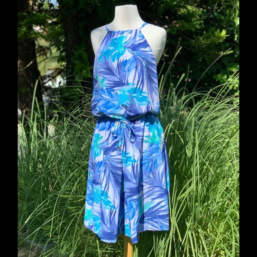 RALPH LAUREN NWT BLUE PALM JUMPSUIT PLAYSUIT